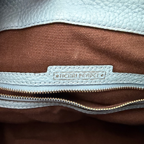 Henri Bendel NOHO Tote Bag, Novelty Gusset in the color Chambray Blue - Picture 7 of 8